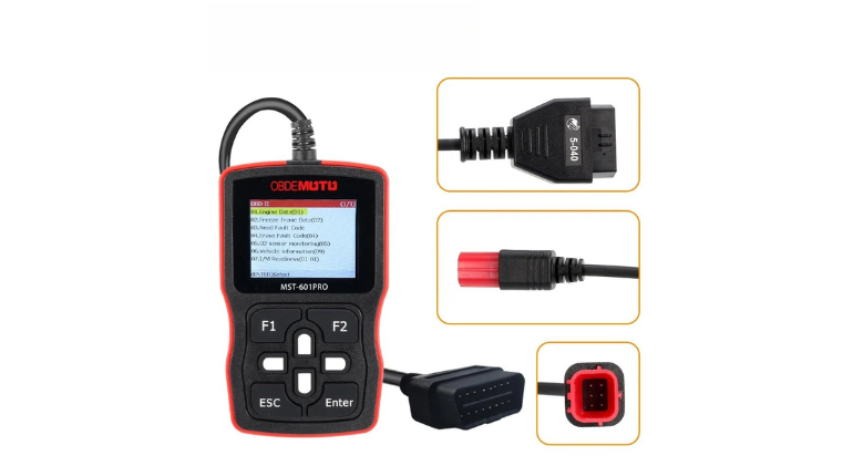 Motorcycle Scanner Read & Clean DTCS MST-601PRO 4 in 1 Motorbike Diagnosis Code Reader for Honda/Suzuki/Yamaha